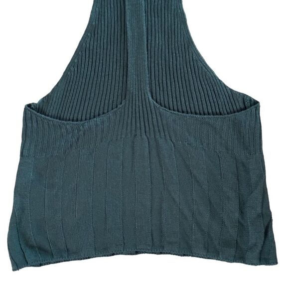 Intimately Free People Teal Knit Cropped Top MEDIUM NWOT - Picture 7 of 11